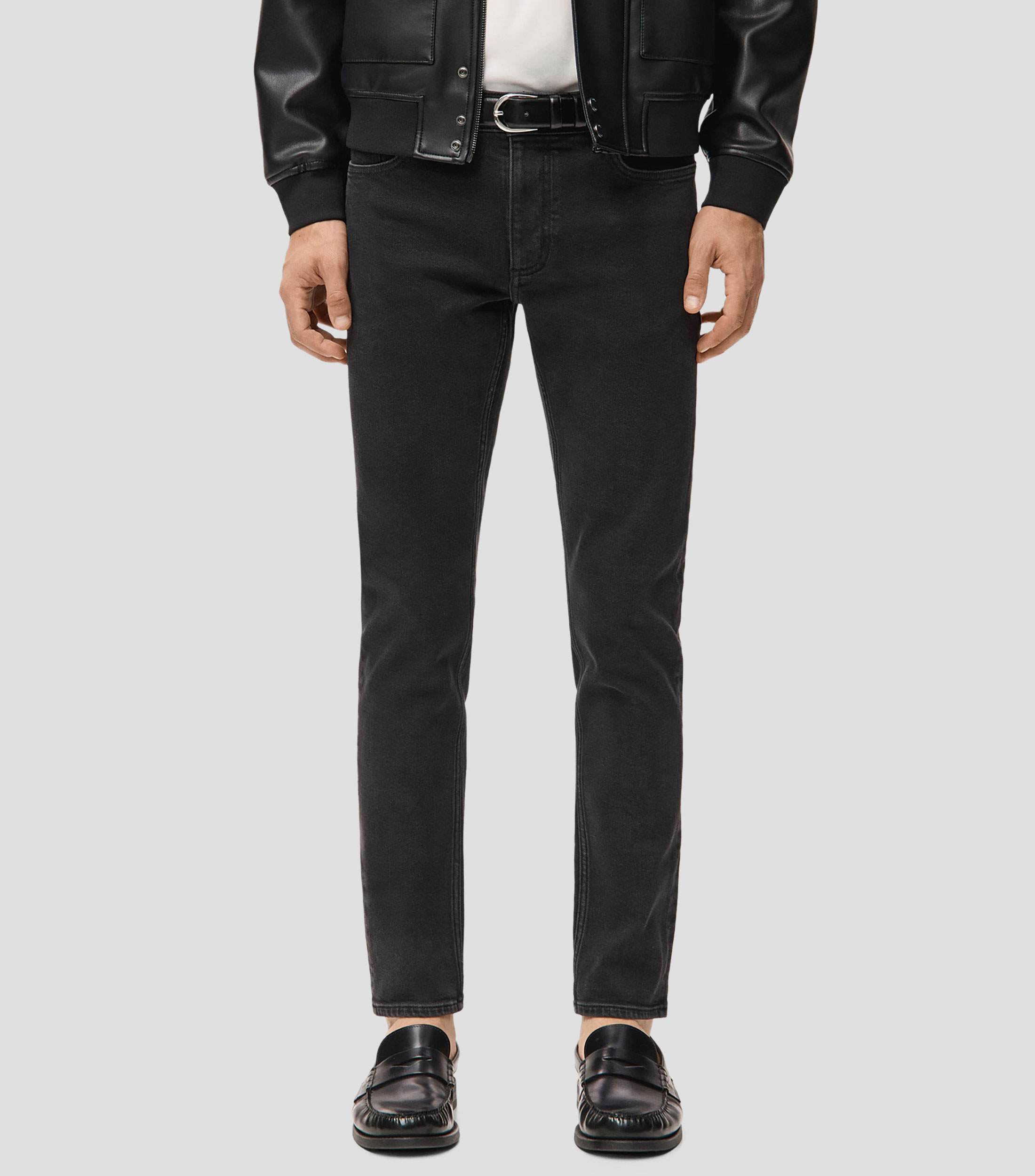 Jeans slim liso Hombre